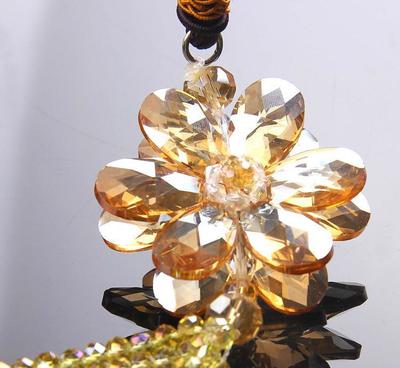 【汽车挂件 水晶水滴花 精美水晶车饰 汽车车内装饰用品】价格_厂家_图片 -