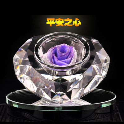 汽车香水-厂家直销汽车香水 车载内饰摆件用品 水晶爱心玫瑰车用香水-汽车香水尽在.