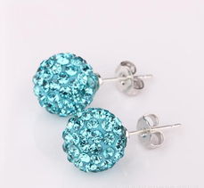 Tresor Paris 香巴拉饰品 欧美热销满钻白色水晶耳饰E025详解