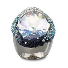 施华洛世奇水晶Hyacinth Blue戒指1074091 20号深度评测 璀璨蓝晶，时尚之选